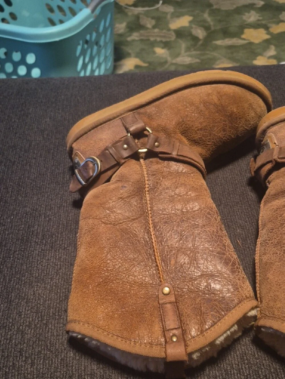 Australia Luxe Collective Brown Faux-Shearling Lined Men’s Rain & Snow Boots